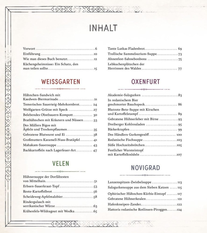 The Witcher: The Official Cookbook - Recipes, Legends and Culinary Tales *German Version* 1