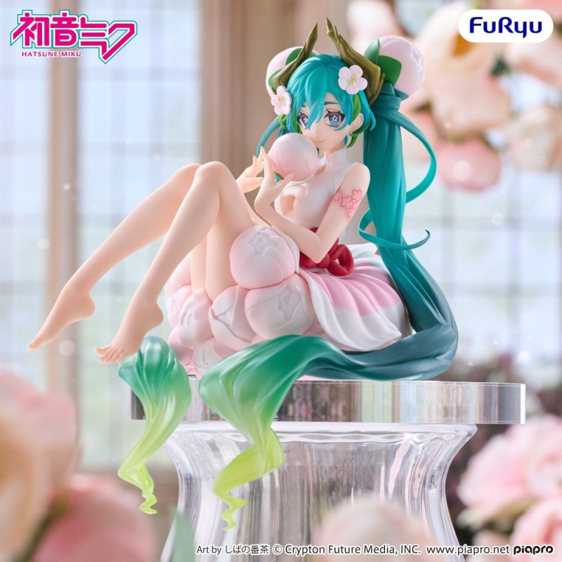 Hatsune Miku Noodle Stopper PVC Figure Flower Fairy White Plum Blossom 13 cm 4