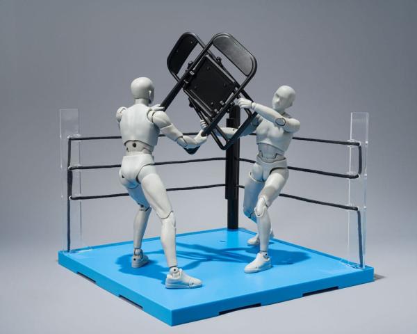 Tamashii Stage Action Figure Accessory Act Ring Corner & Folding Chair Set Neutral Ver.