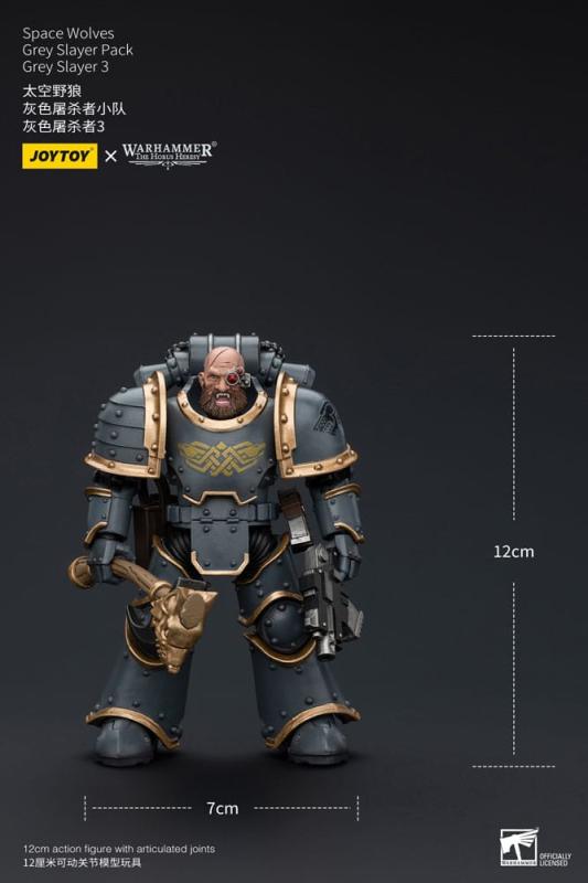 Warhammer The Horus Heresy Action Figure 1/18 Space Wolves Grey Slayer Pack Grey Slayer 3 12 cm