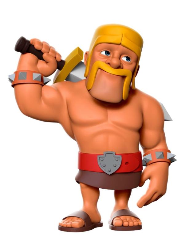 The World of Clash Minix Figure Clash of Clans Barbarian 12 cm