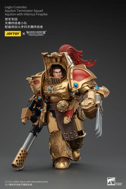 Warhammer The Horus Heresy Action Figure 1/18 Legio Custodes Aquilon Terminator Squad Aquilon with I 6