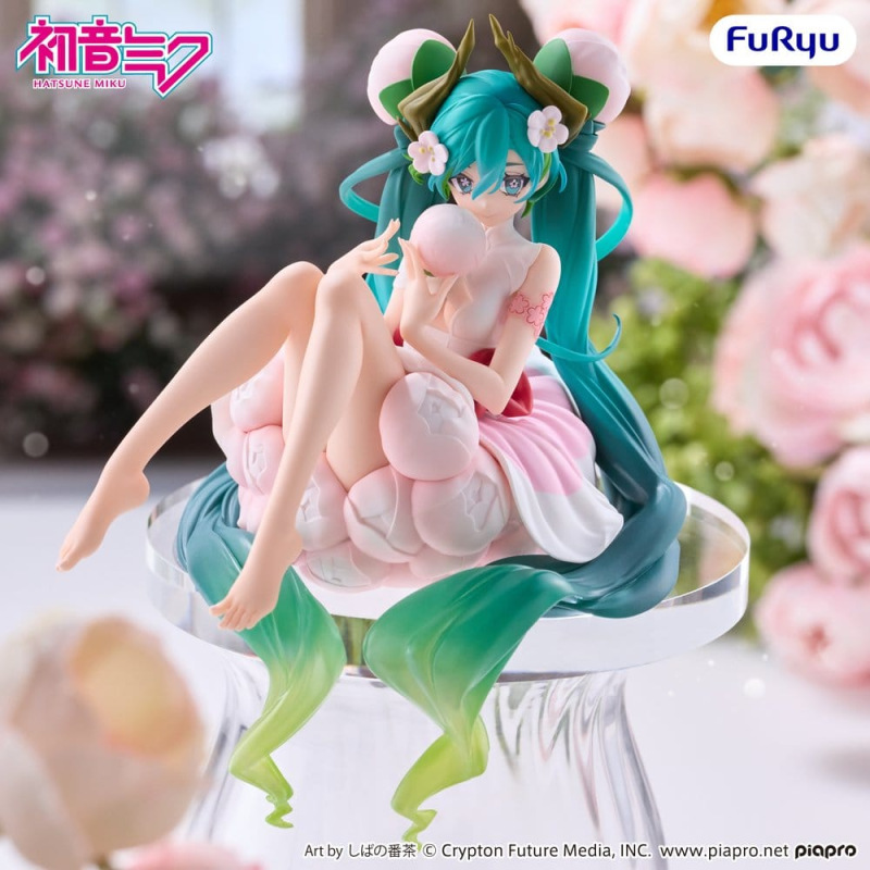 Hatsune Miku Noodle Stopper PVC Figure Flower Fairy White Plum Blossom 13 cm 3