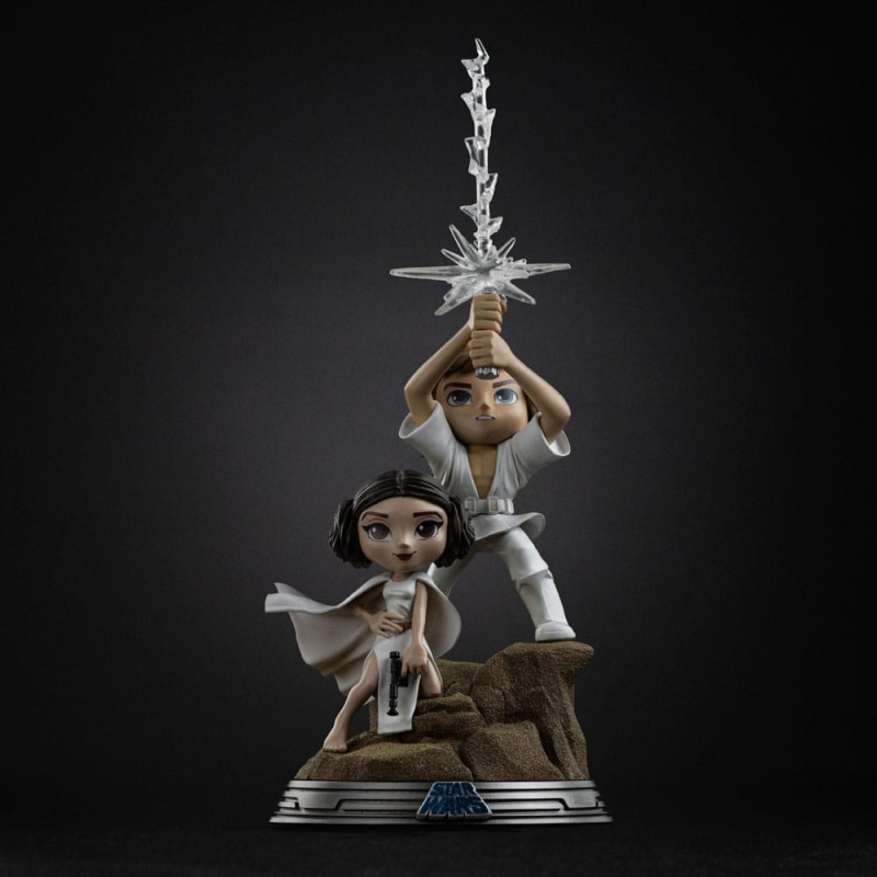 Star Wars Mini Co. PVC Figure Luke & Leia 30 cm 1