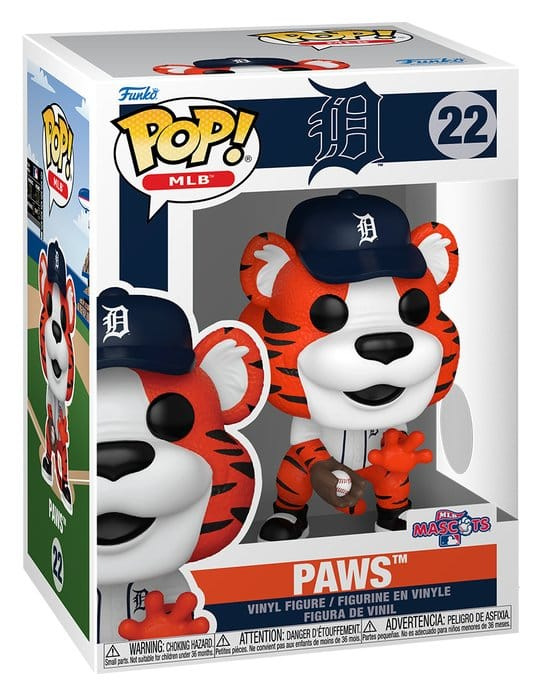 Detroit Tigers POP! MLB Vinyl Figure Paws 9 cm 1
