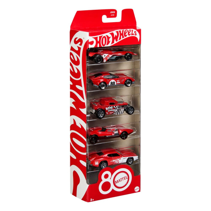 Hot Wheels Diecast Vehicle 5-Pack 1/64 80th Anniversary 7