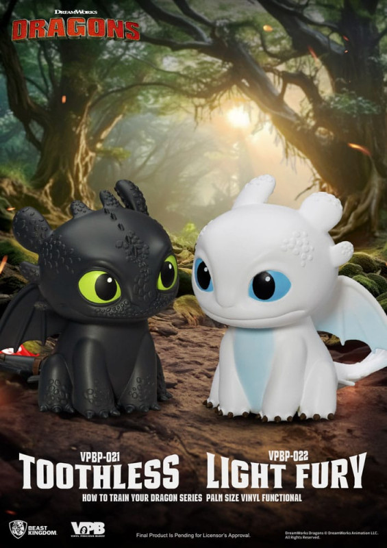 How To Train Your Dragon Piggy Vinyl Bank Light Fury 12 cm 6