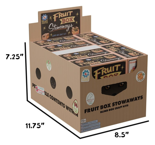 Fruit Box Stowaways DIY Craft Kit Blind Box Display (6) 2