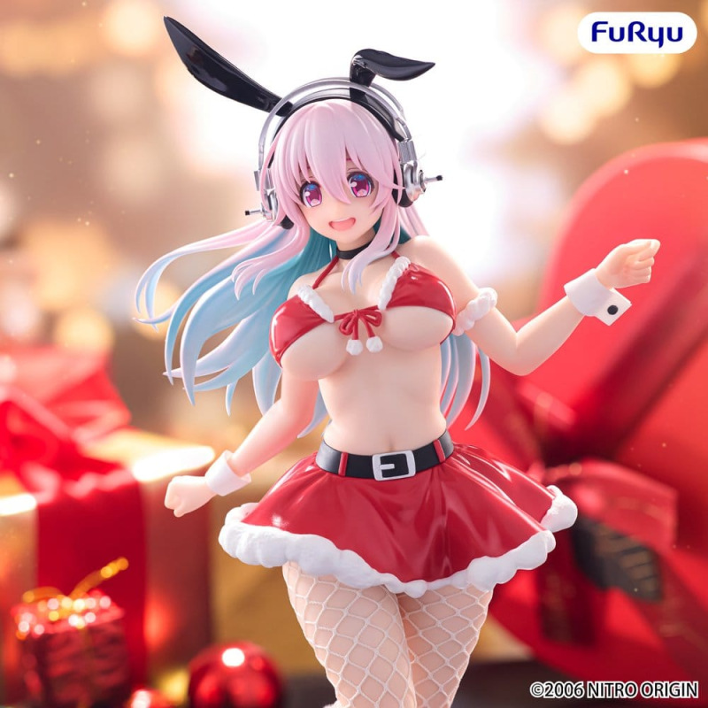 Super Sonico BiCute Bunnies PVC Figure Santa Ver. 30 cm 3