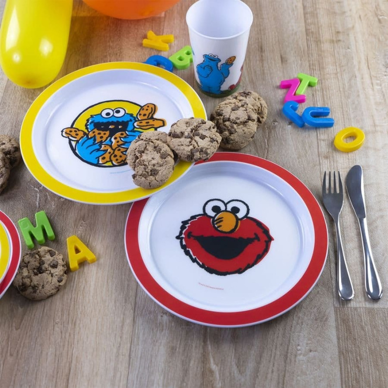 Sesame Street Plate Vintage Kids 2-Pack 22 cm 1