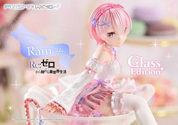 Re:ZERO Starting Life in Another World Prisma Wing PVC Statue 1/7 Ram Glass Edition 24 cm 9