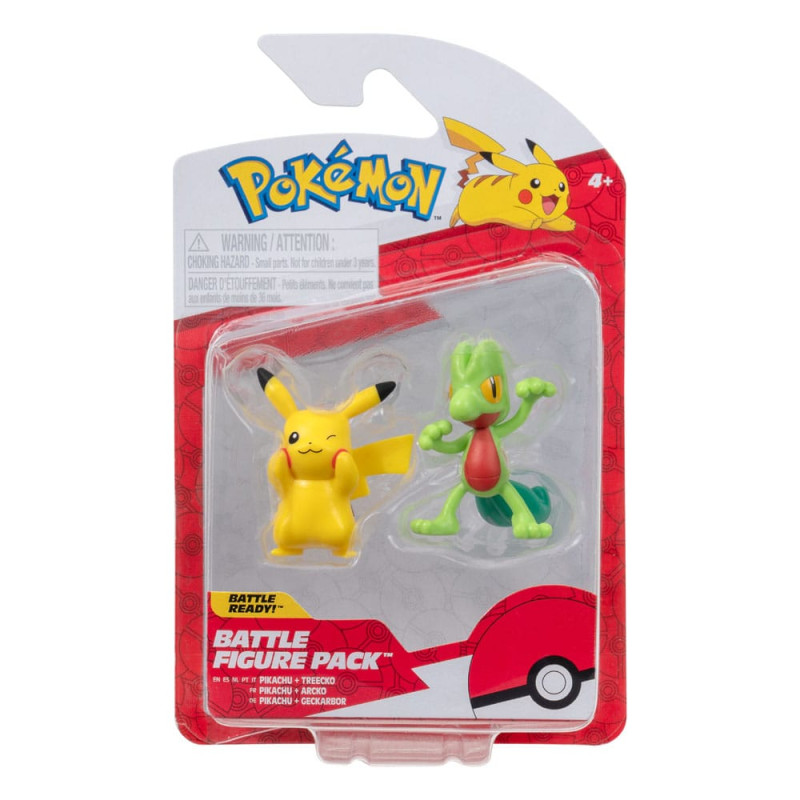 Pokémon First Partner Battle Figure Set Figure 2-Pack Treecko & Pikachu #8 1
