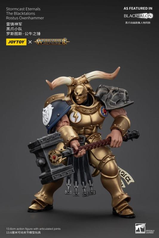 Warhammer Age of Sigmar Actionfigur Stormcast Eternals The Blacktalons Rostus Oxen hammer 20 cm 5