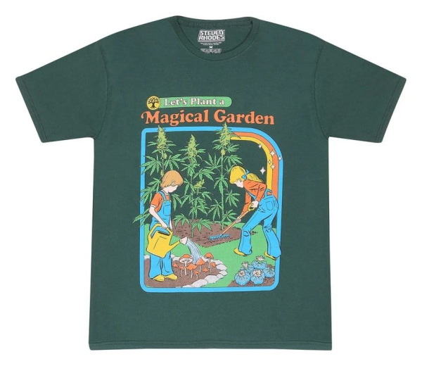 Steven Rhodes T-Shirt Let's Plant A Magical Garden Green Size XL 1