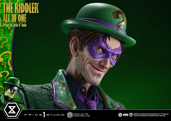 DC Comics Real Elite Masterline Series Statue 1/3 The Riddler All In One (Design by Carlos D'Anda) 7 11