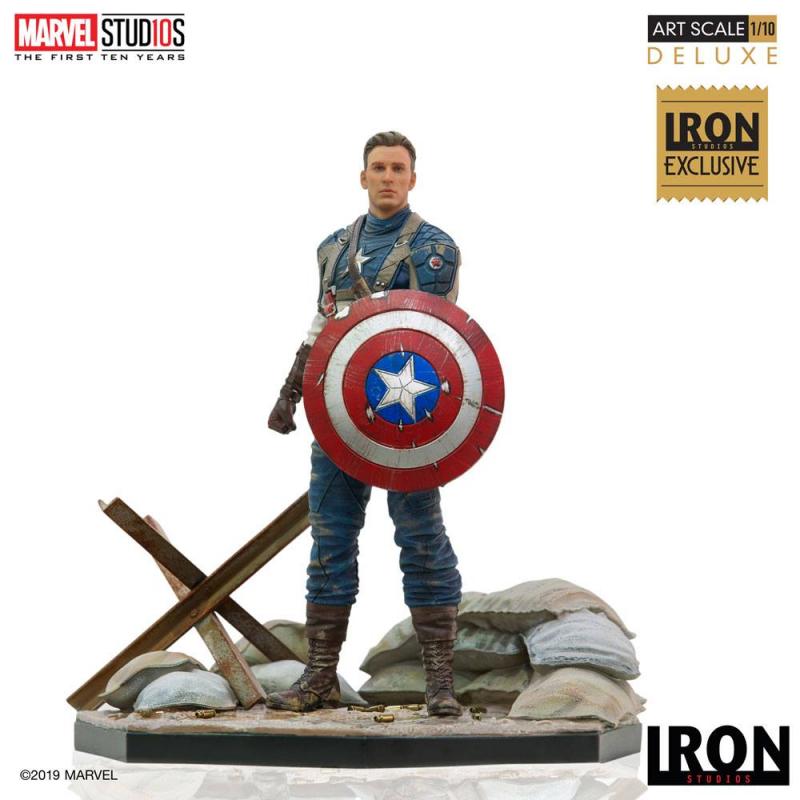 Marvel Comics BDS Art Scale Statue 1/10 Captain America First Avenger MCU 10 Years Event E