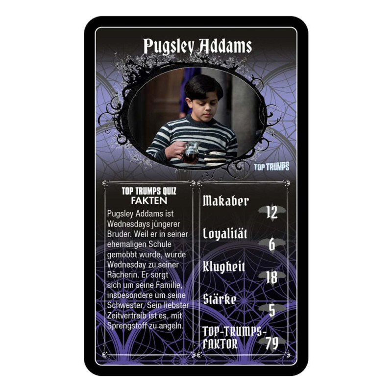Wednesday Card Game Top Trumps *German Version* 3