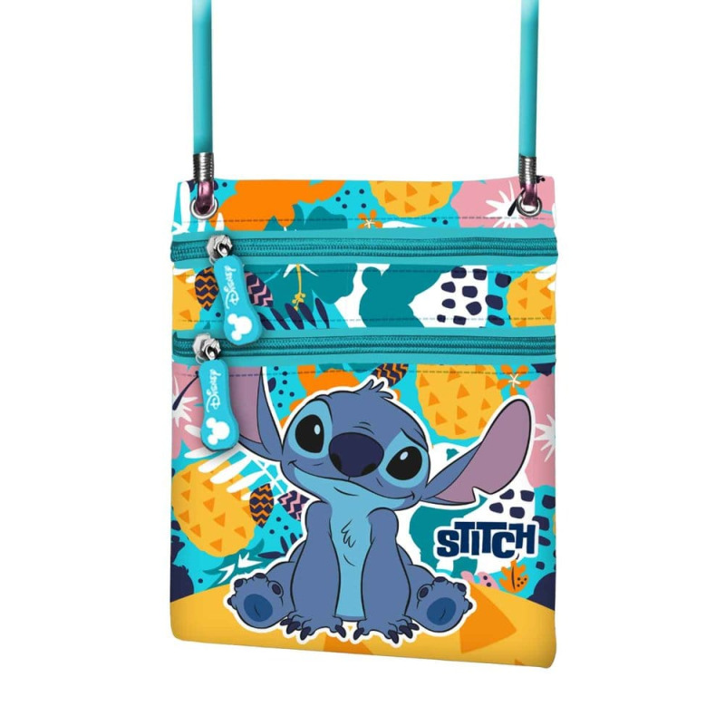Lilo & Stitch Action Vertical Crossbody Bag Colors Turquoise