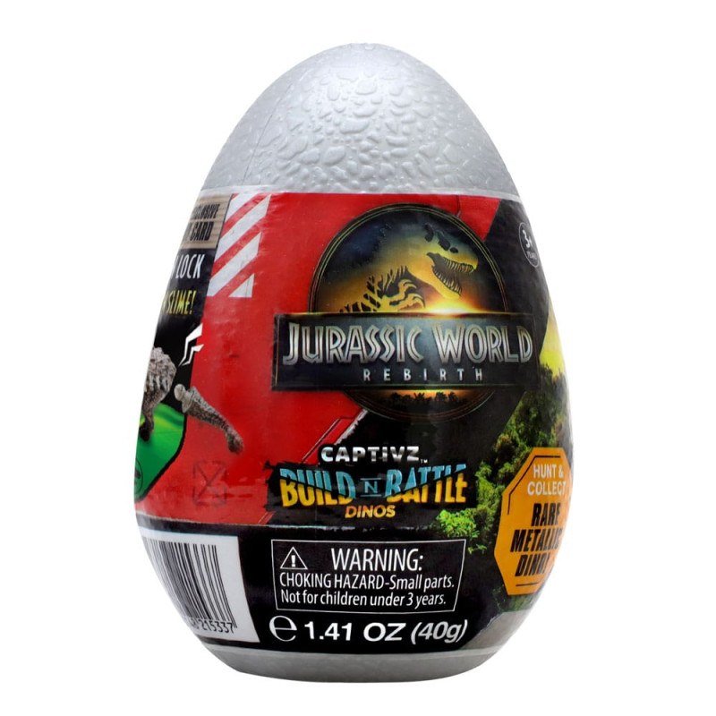 Jurassic World Rebirth Pop N Lock Breach Blind Box Captivz Build n Battle Dinos Display (12) 6