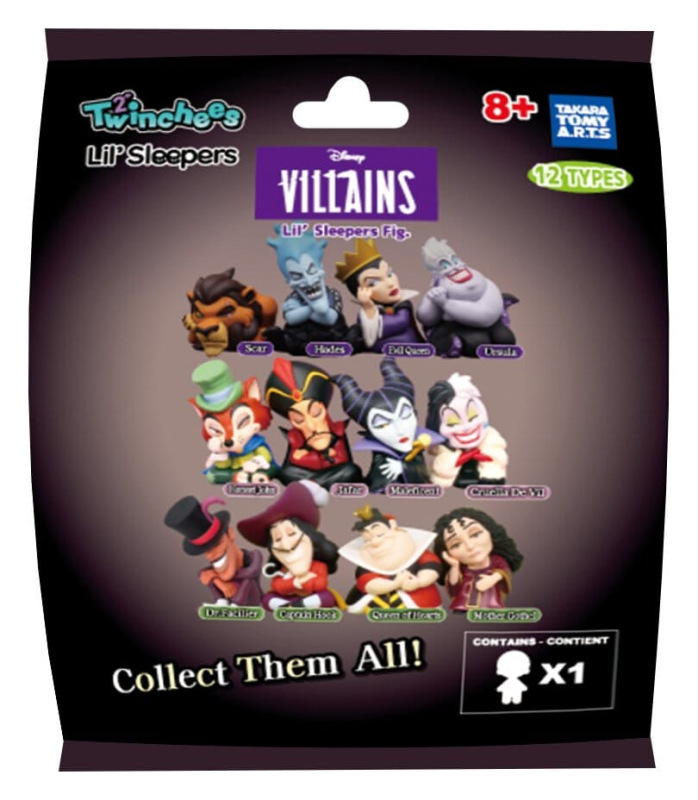 Disney Villains Twinchees Mini Figures Lil' Sleepers 5 cm Blind Pack Display (24) 4
