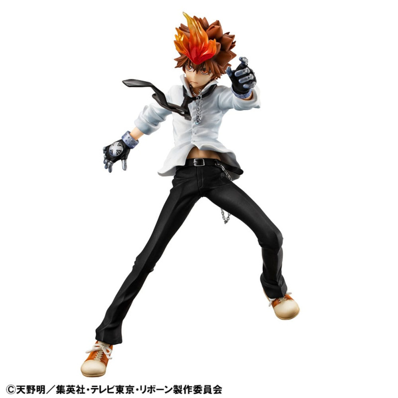 Katekyo Hitman Reborn! G.E.M. Series PVC Statue Tsunayoshi Sawada & Kyoya Hibari & Reborn Set 21 cm 6