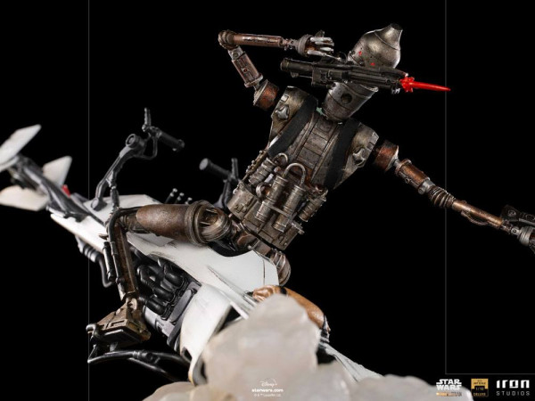 Star Wars The Mandalorian Deluxe Art Scale Statue 1/10 IG-11 & The Child 20 cm 6