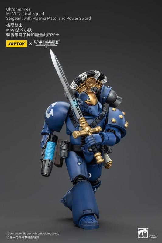 Warhammer The Horus Heresy Action Figure 1/18 Ultramarines MK VI Tactical Squad Sergeant with Plasma