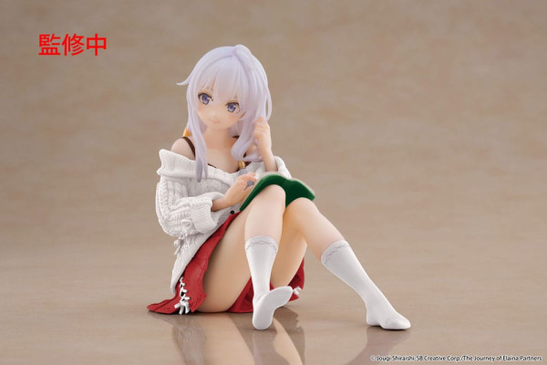 Wandering Witch: The Journey of Elaina PVC Statue Desktop Cute Figure Elaina Casual Clothes Ver. Ren