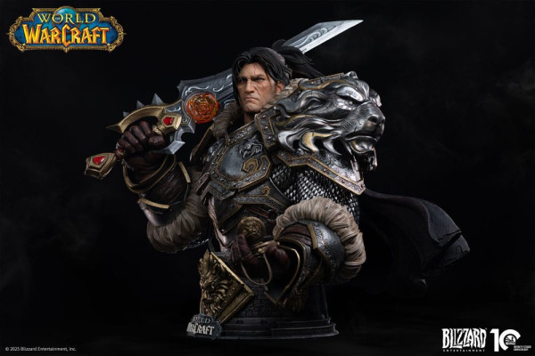 World of Warcraft Bust 1/3 Varian Wrynn 46 cm 4