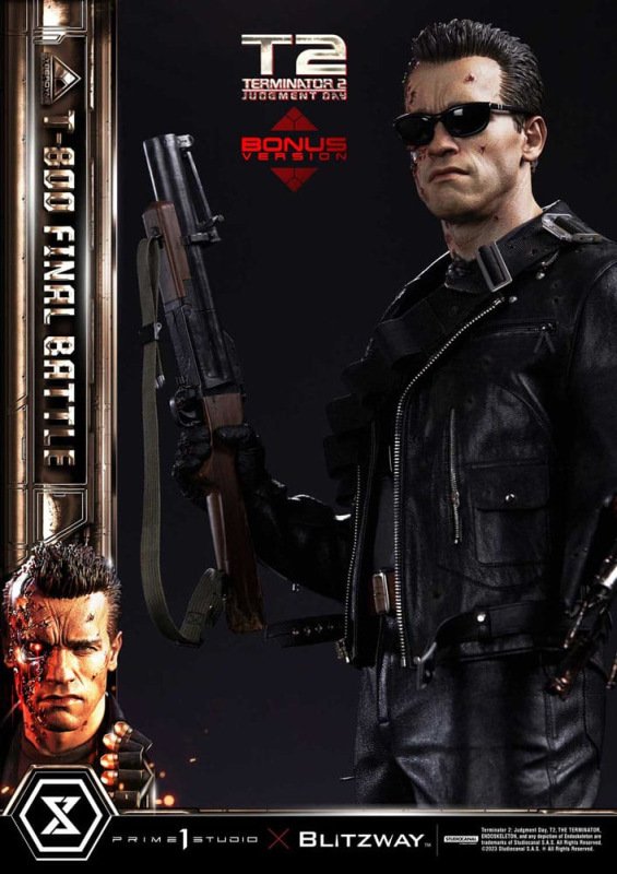 Terminator 2 Museum Masterline Series Statue 1/3 T-800 Final Battle Deluxe Bonus Version 75 cm 5