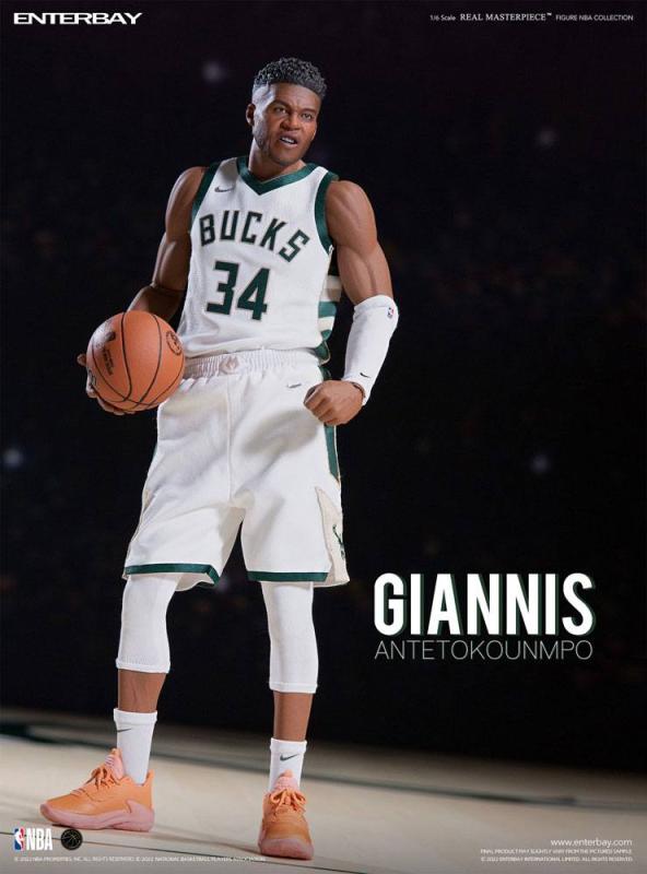 NBA Collection: Giannis Antetokounmpo 1/6 Real Masterpiece Action Figure - Enterbay