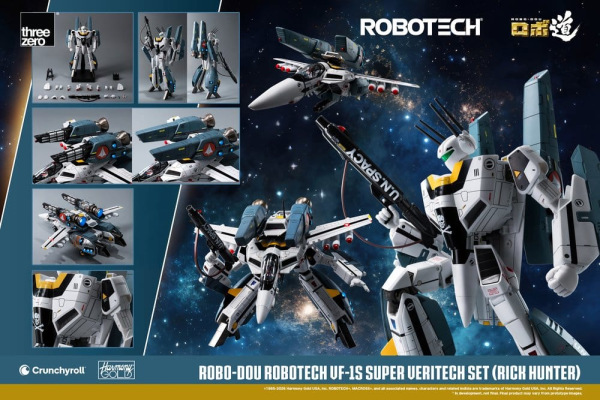 Robotech Robo-Dou Action Figure VF-1S Super Veritech Set (Rick Hunter) 20 cm 1