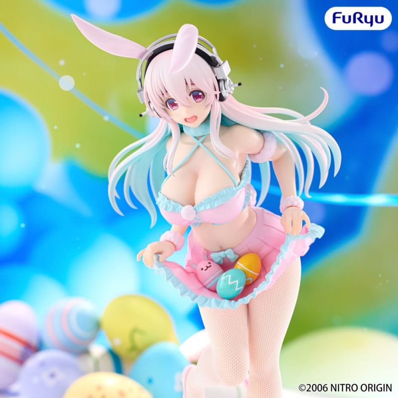Super Sonico BiCute Bunnies PVC Figure Pastel Easter Ver. 29 cm 4