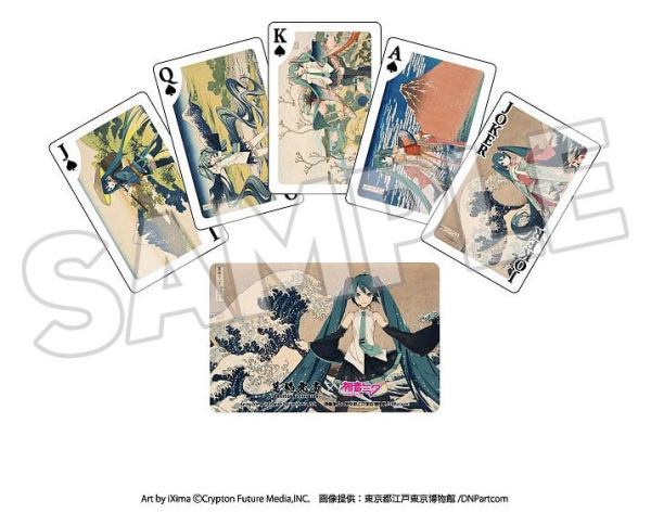 Katsushika Hokusai x Hatsune Miku Playing Cards 1