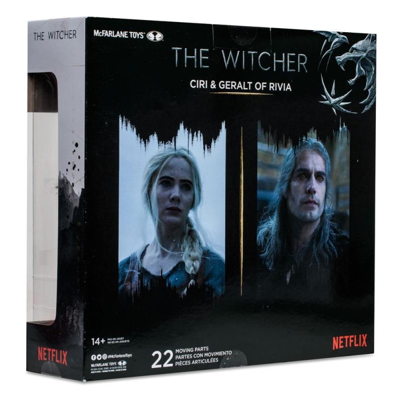 The Witcher Action Figure Geralt and Ciri (Netflix Season 3) 18 cm