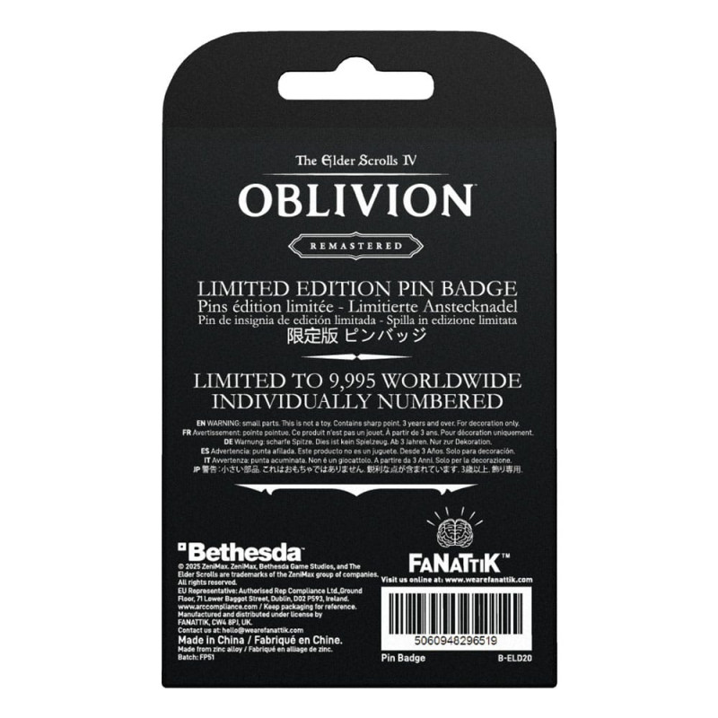 The Elder Scrolls IV: Oblivion Pin Badge Adoring Fan 1