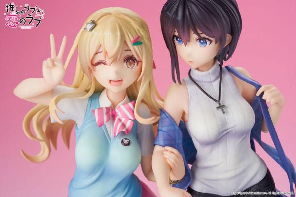 OshiRabu: Waifus Over Husbandos Statue 2-Pack 1/7 Ren Furutachi & Akuru Hayahoshi 23 cm