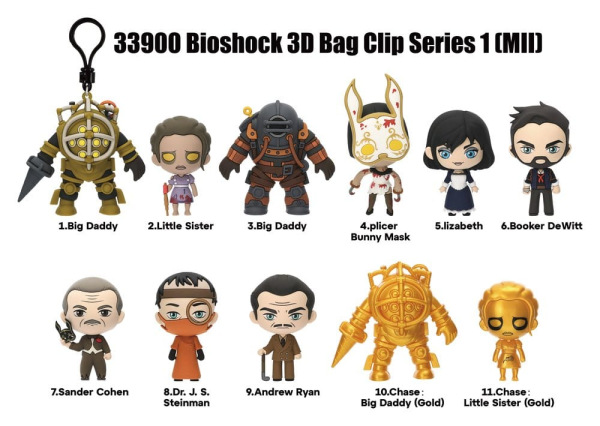 BioShock 3D PVC Bag Clips Series 1 Blind Bag Display (24) 2