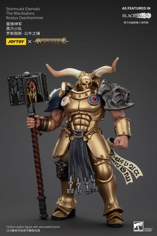 Warhammer Age of Sigmar Actionfigur Stormcast Eternals The Blacktalons Rostus Oxen hammer 20 cm 1