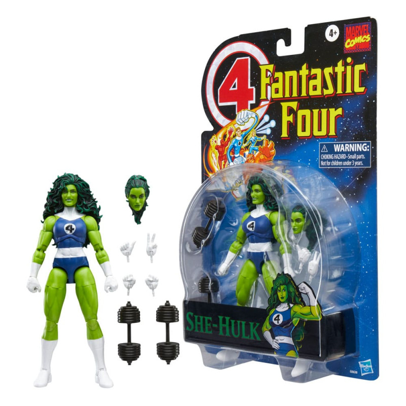 Fantastic Four Marvel Legends Retro Action Figure She-Hulk 15 cm 1