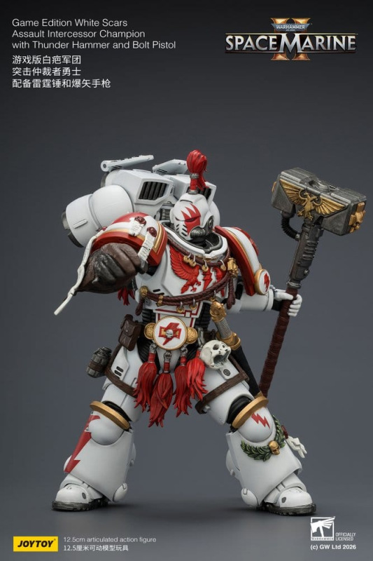 Warhammer Action Figure Game Edition White Scars Assault Intercessor Champion 13 cm 5