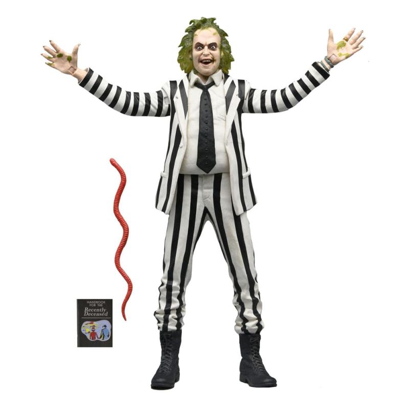 Beetlejuice 1988 Action Figure Beetlejuice Black and White Striped Suit 18 cm 3