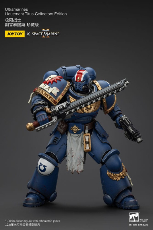 Warhammer 40,000: Space Marine 2 Action Figure Ultramarines Lieutenant Titus Collectors Edition 13 c 12