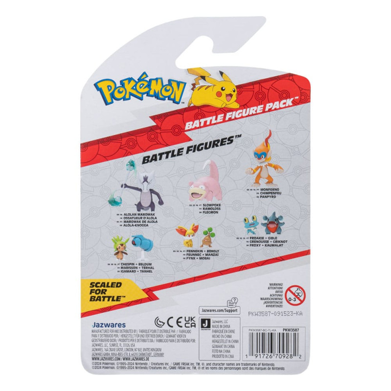 Pokémon Battle Figure First Partner Set Figure 2-Pack Bulbasaur #2, Pikachu #1 3