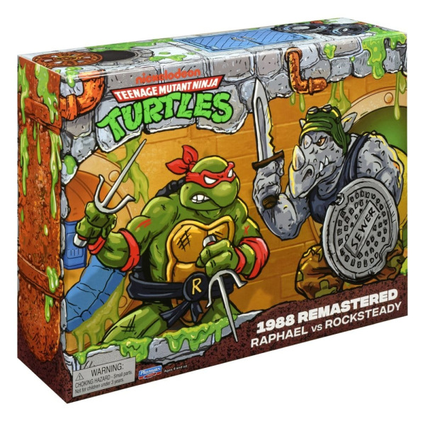 Teenage Mutant Ninja Turtles: Remastered Action Figures Raphael vs. Rocksteady 9