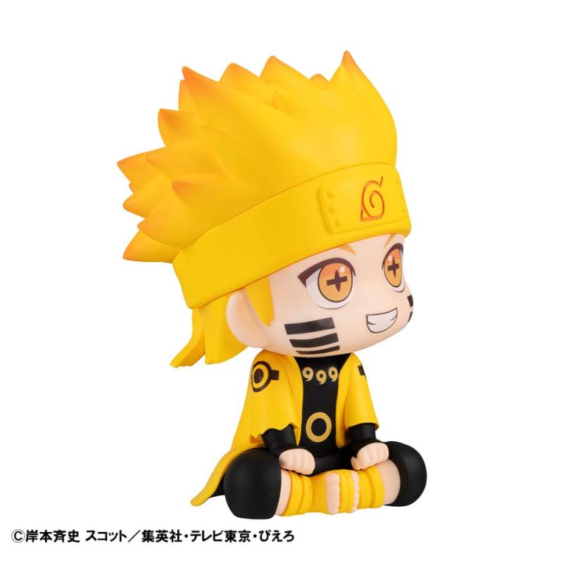 Naruto Shippuden Look Up PVC Statue Naruto Uzumaki Six Paths Sage Mode & Minato Namikaze 11 cm (with 3