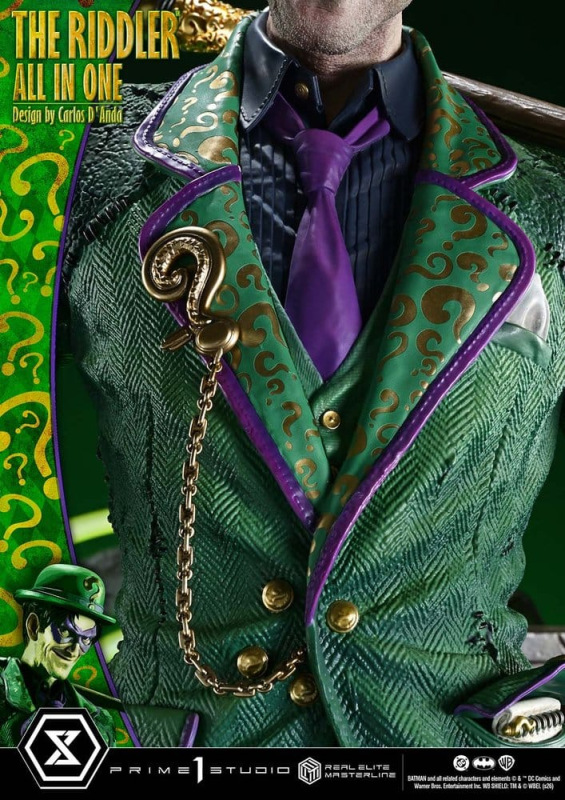 DC Comics Real Elite Masterline Series Statue 1/3 The Riddler All In One (Design by Carlos D'Anda) 7 12