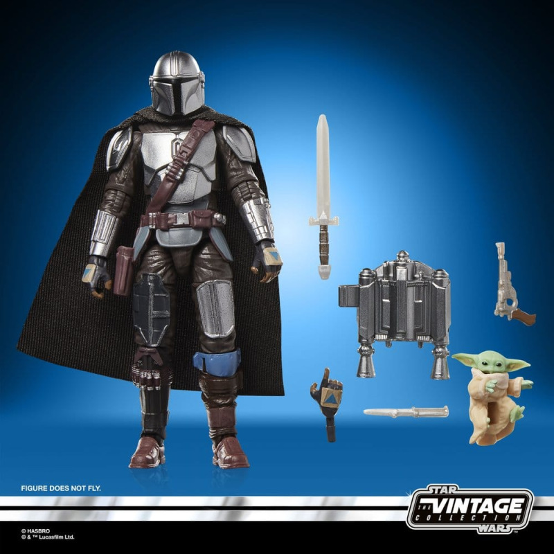 Star Wars: The Mandalorian & Grogu Vintage Collection Action Figure The Mandalorian & Grogu 10 cm 11