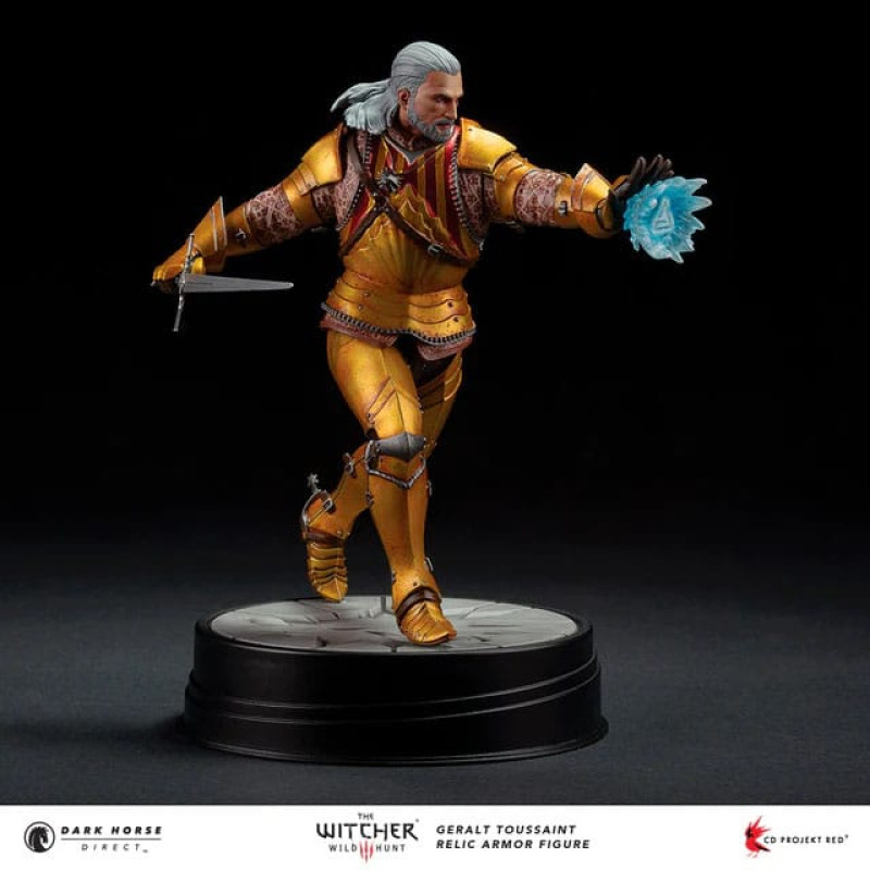 The Witcher 3 PVC Statue Geralt Toussaint Relic Armor 20 cm 12