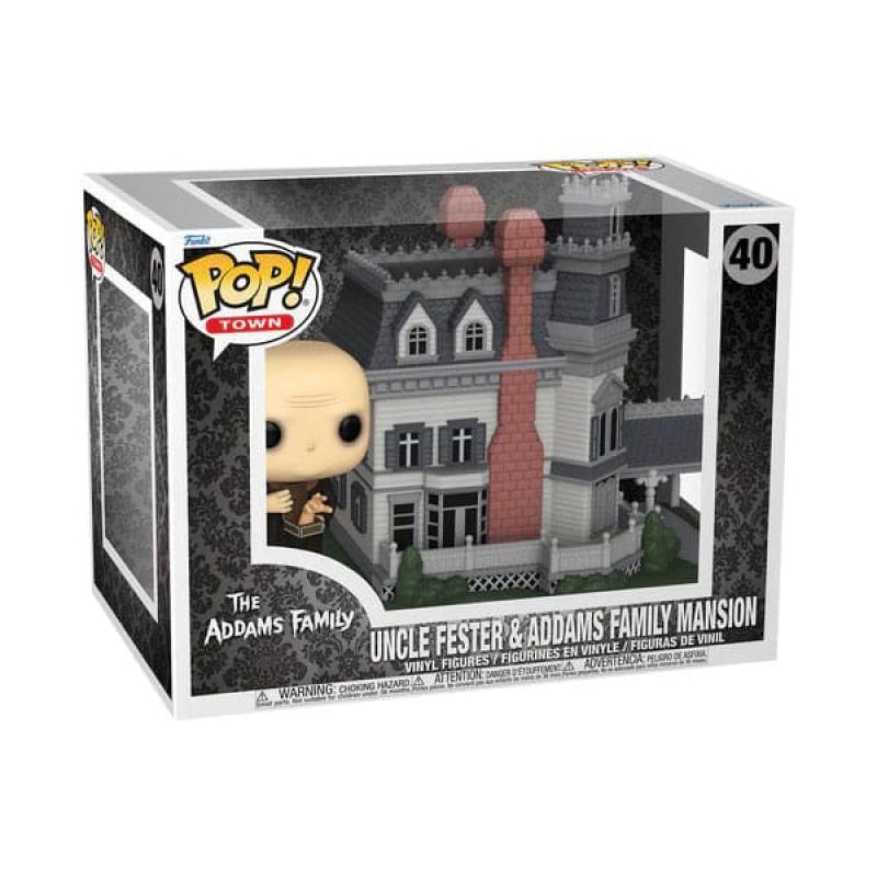 The Addams Family POP! Town Vinyl Figure Addams Home w/Uncle Fester 9 cm